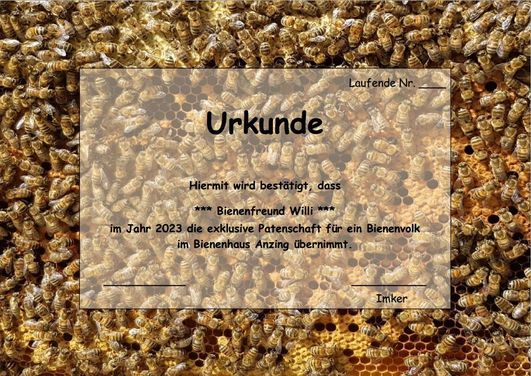 Bienenpatenschaft